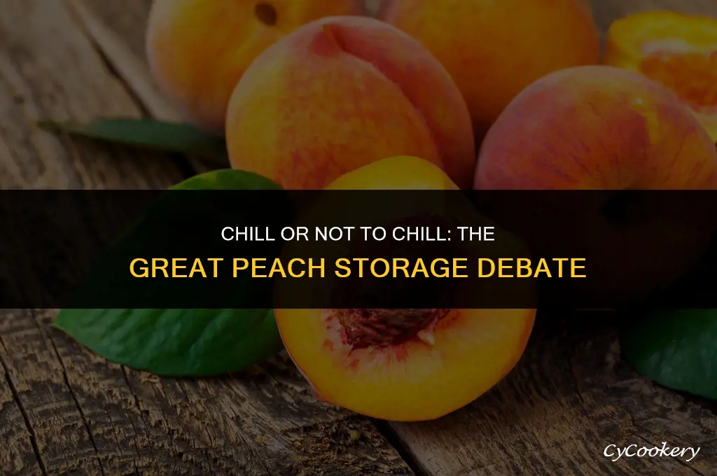 is it best to store peaches in the refrigerator