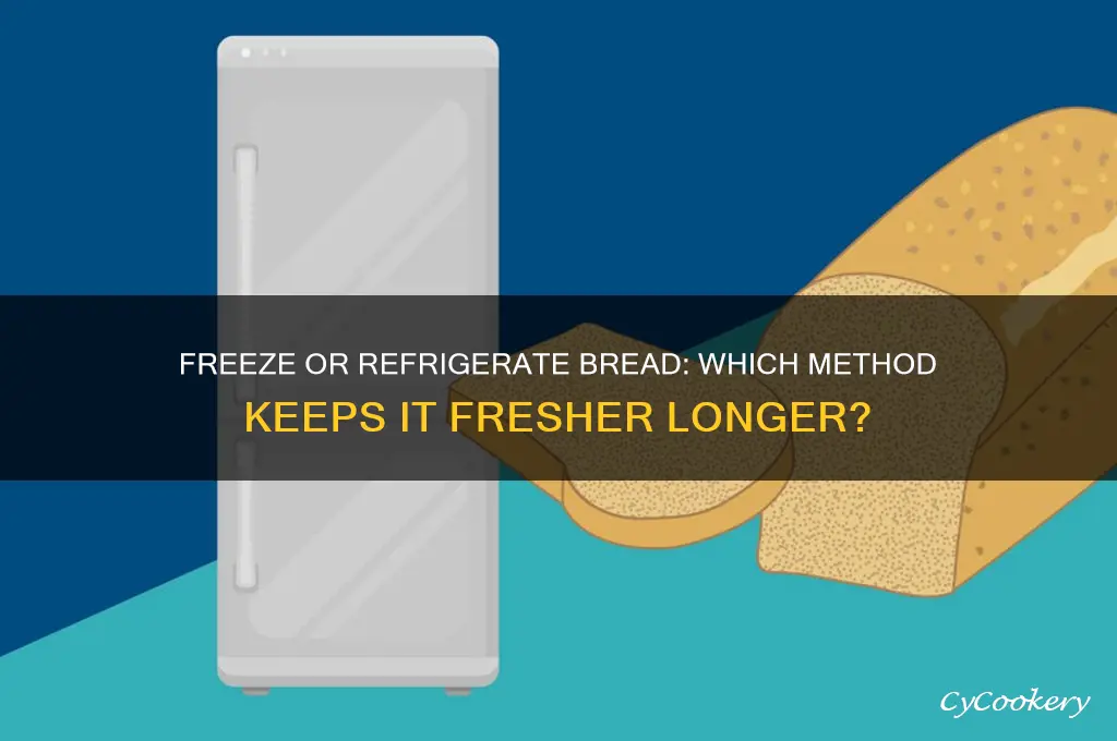 is it better to freeze or refrigerate bread