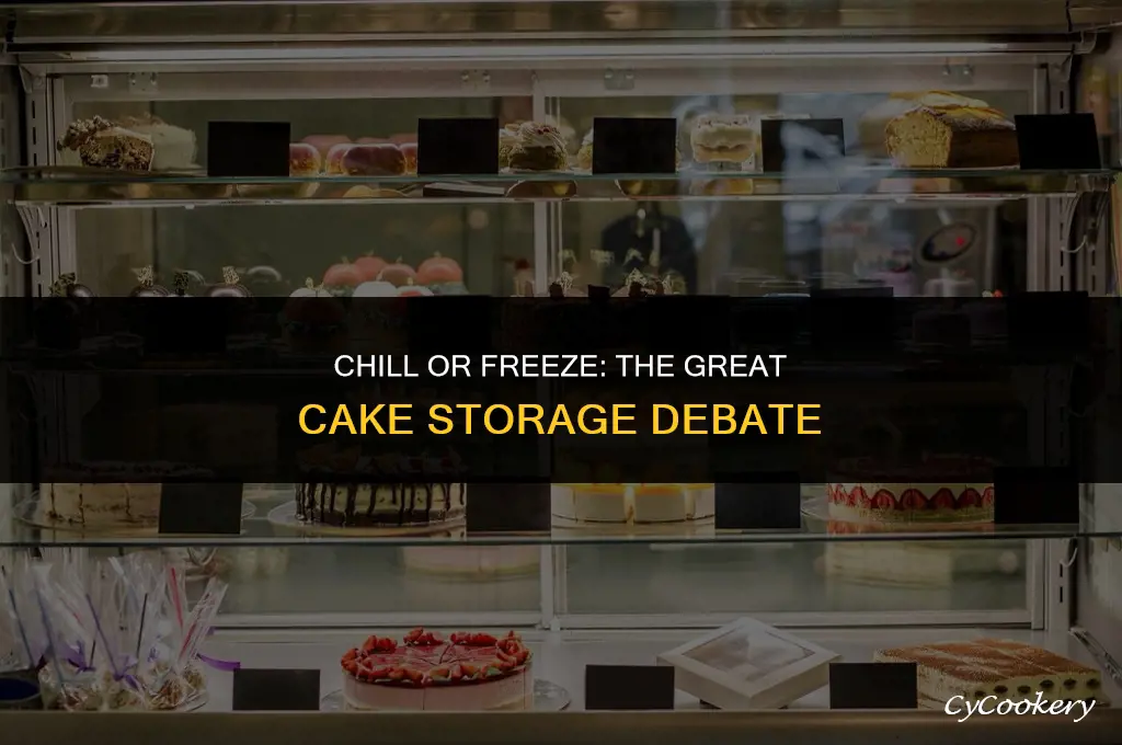 is it better to freeze or refrigerate cake