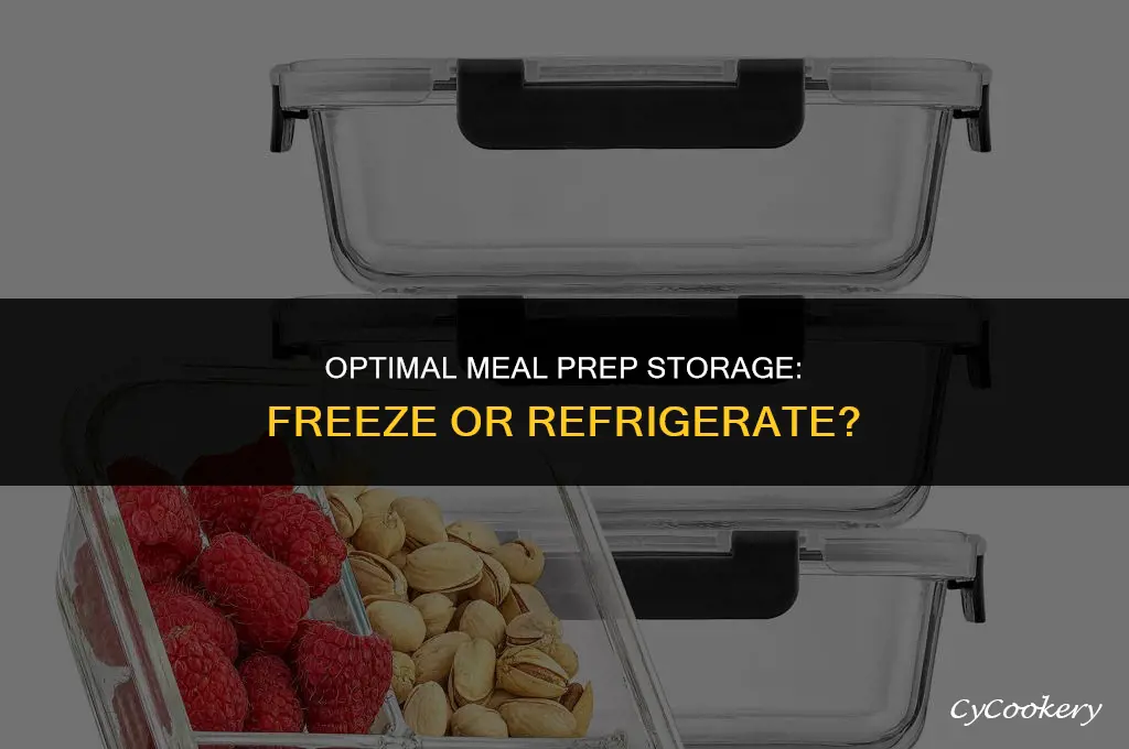 is it better to freeze or refrigerate meal prep