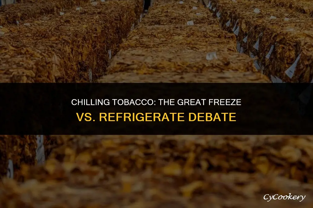 is it better to freeze or refrigerate tobacco