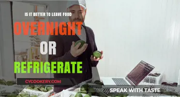 Food Storage Dilemma: Refrigerate or Leave Overnight?