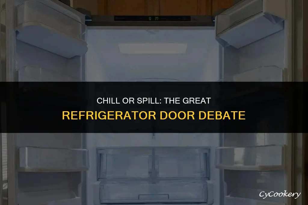 is it better to leave refrigerator door open
