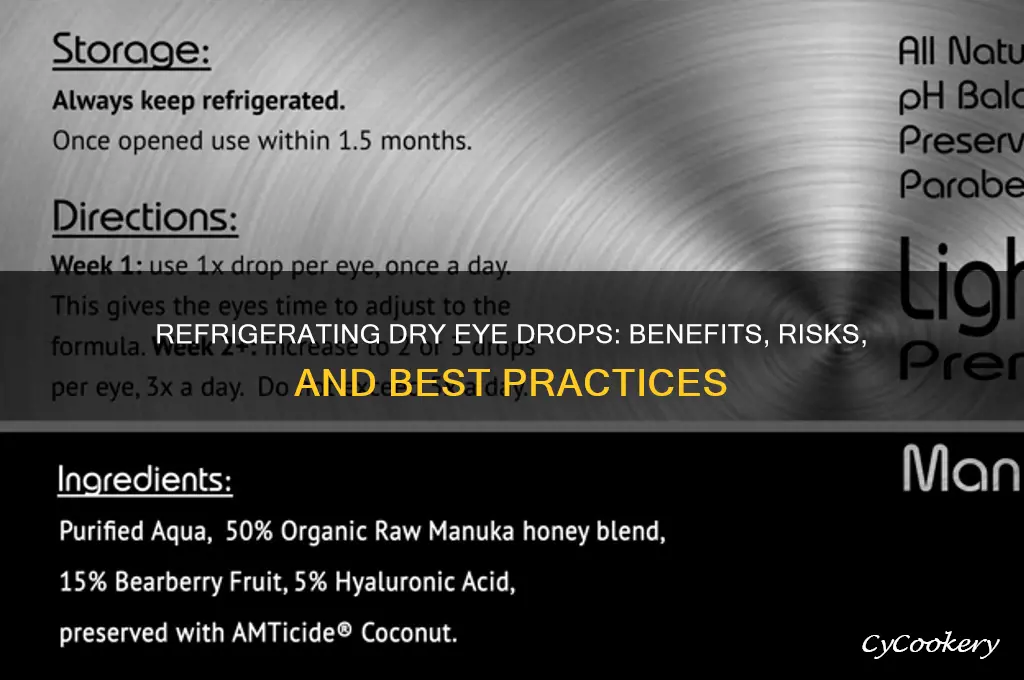 is it better to refrigerable dry eyedrops