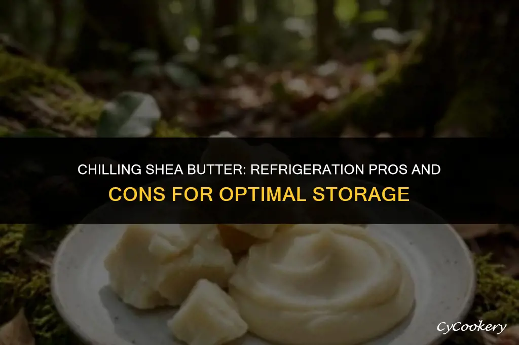 is it better to store shea butter in refrigerator