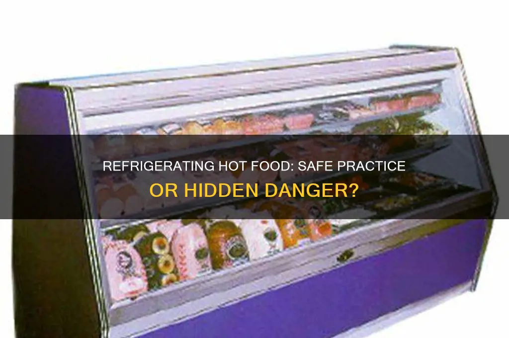 is it dangerous to refrigerate hot food