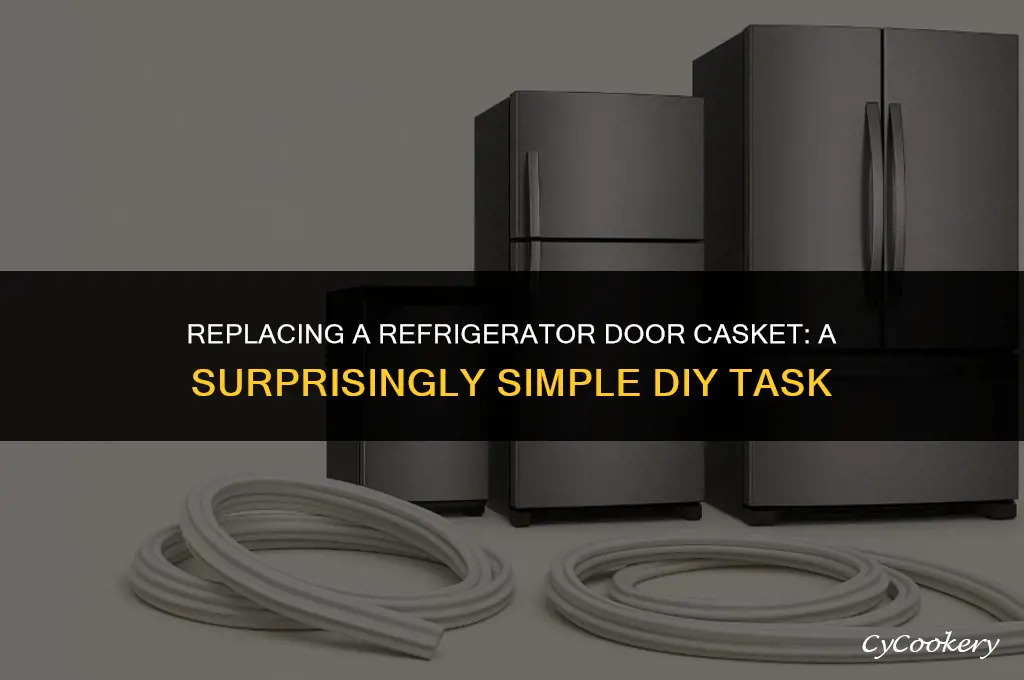 is it difficult to replace a refrigerator door casket