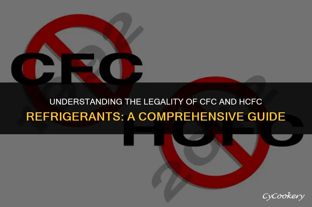 is it illegal to use cfc or hcfc refrigerants