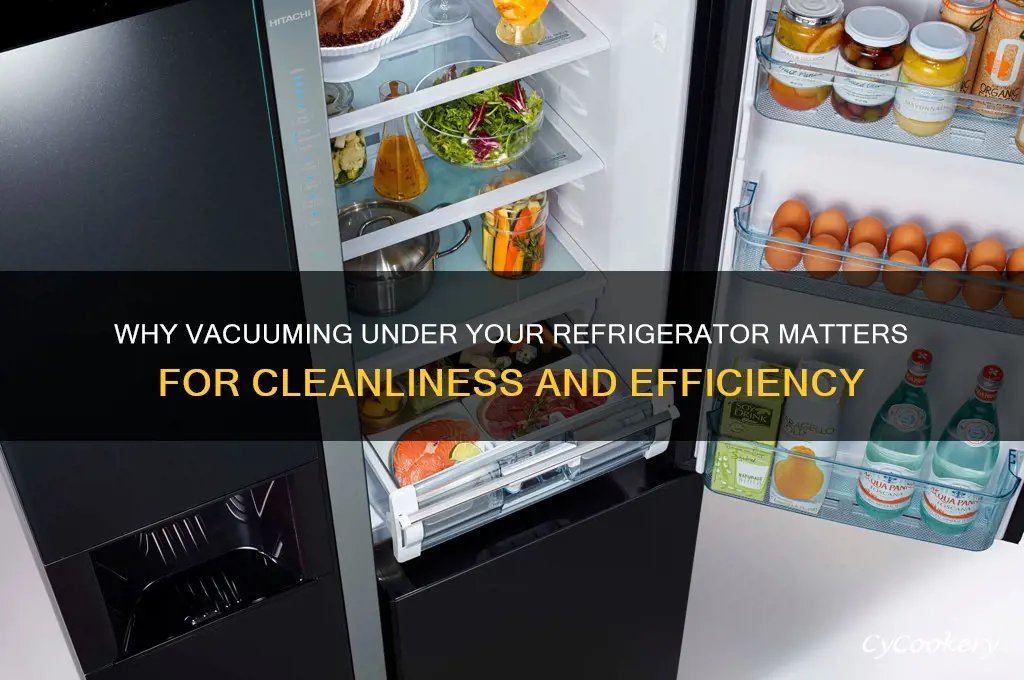 is it important to vacuum under refrigerator