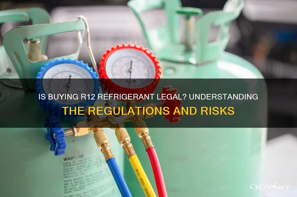 is it legal to buy r12 refrigerant