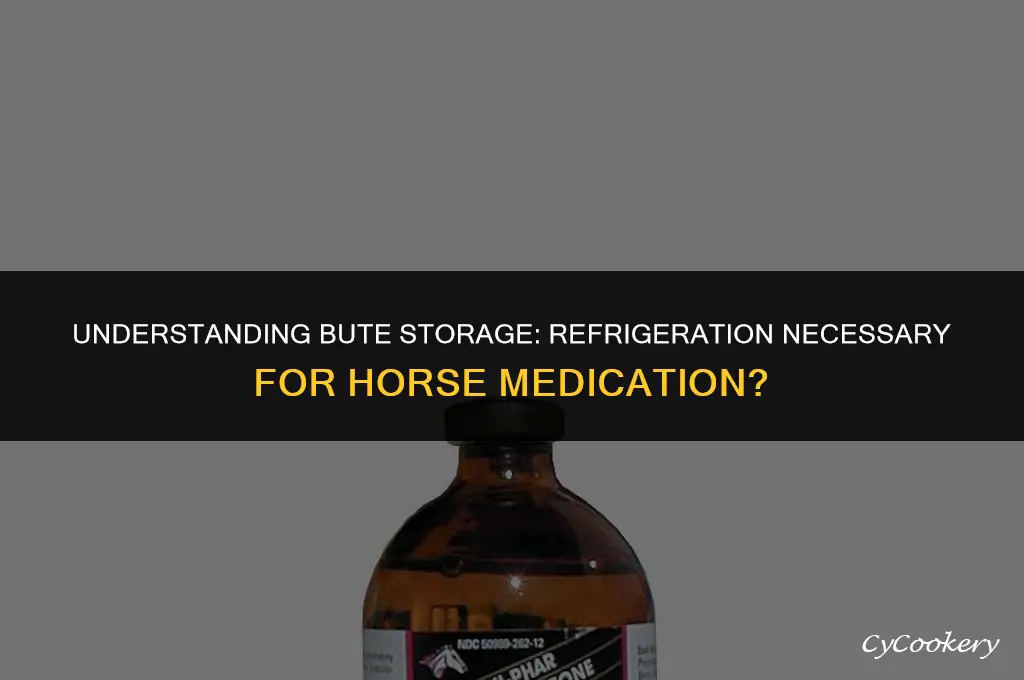 is it necessary to refrigerate bute for a horse