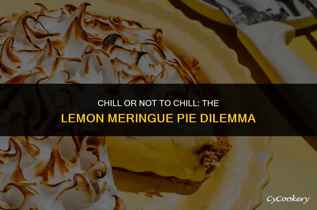 is it necessary to refrigerate lemon meringue pie