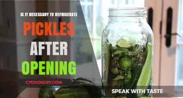 The Great Pickle Debate: To Refrigerate or Not After Opening?