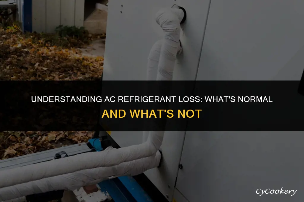 is it normal to lose a little ac refrigerant