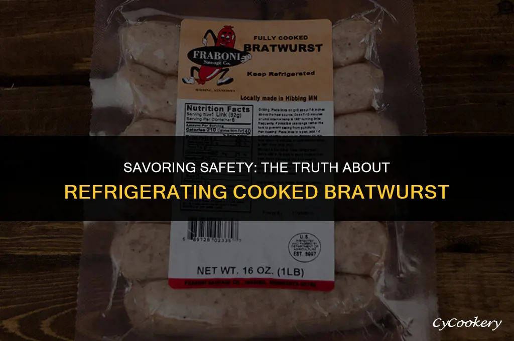 is it ok if cooked bratwurst isn