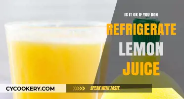 Chill or Not to Chill: The Lemon Juice Refrigeration Debate