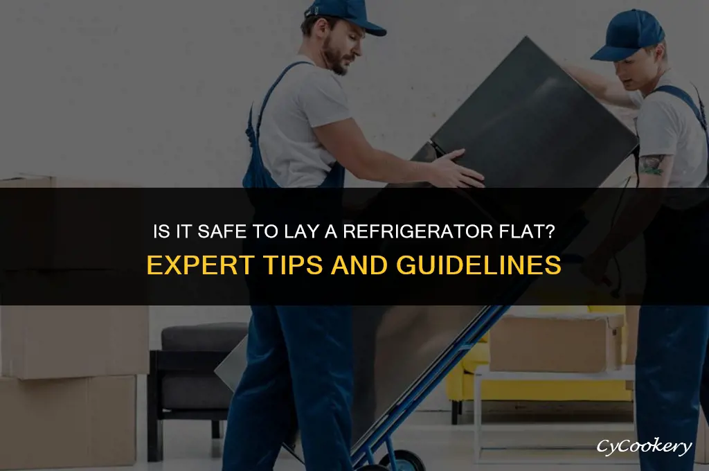 is it ok to lay a refrigerator flat
