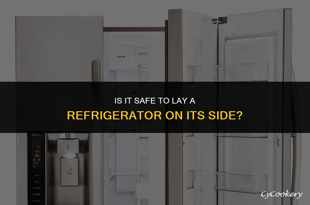is it ok to lay refrigerator on its side