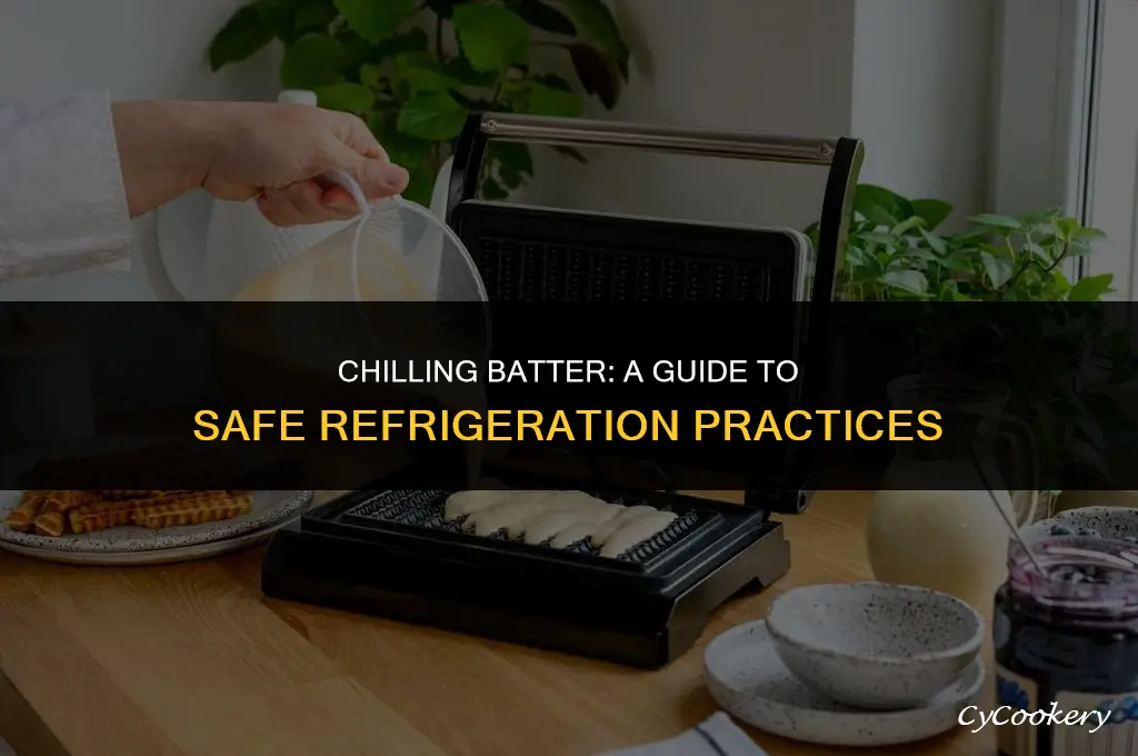 is it ok to leave batter in the refrigerator