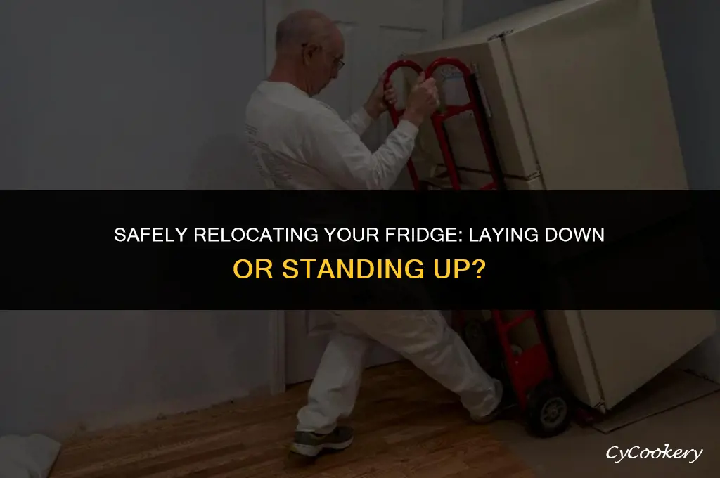 is it ok to move a refrigerator laying down