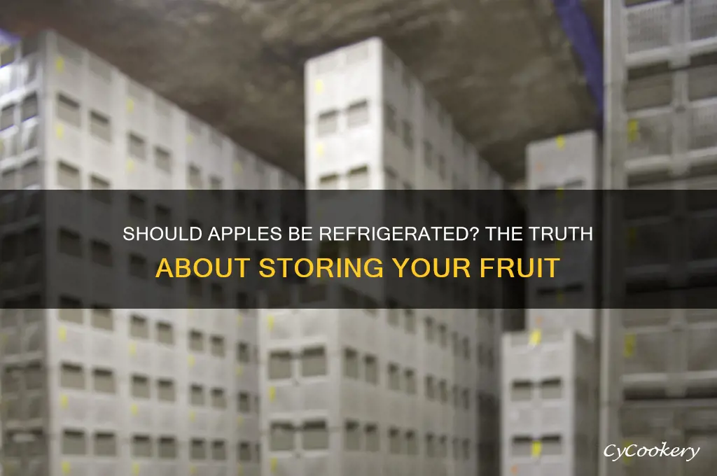 is it ok to not refrigerate apples
