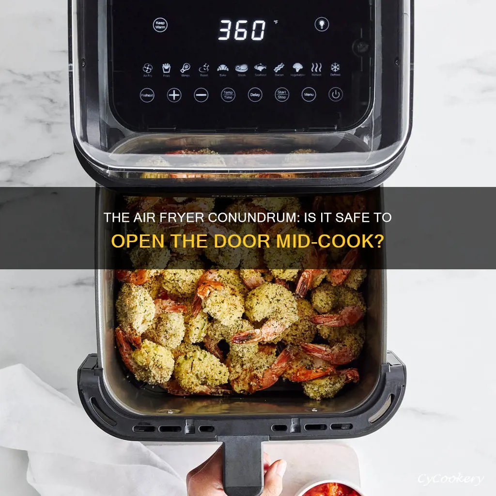 is it ok to open air fryer while cooking