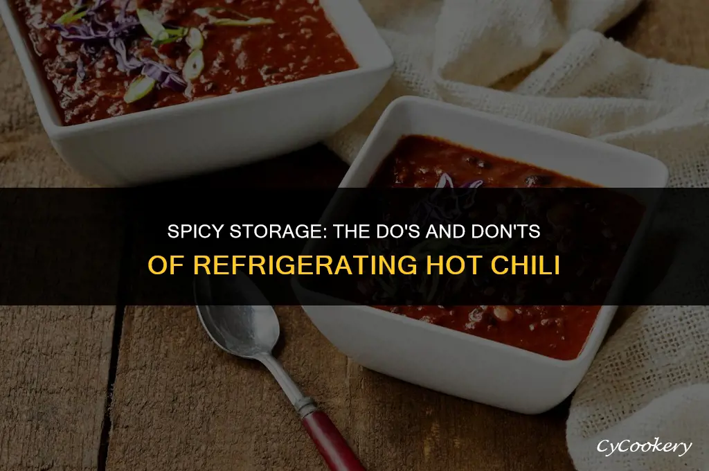 is it ok to put hot chili in refrigerator