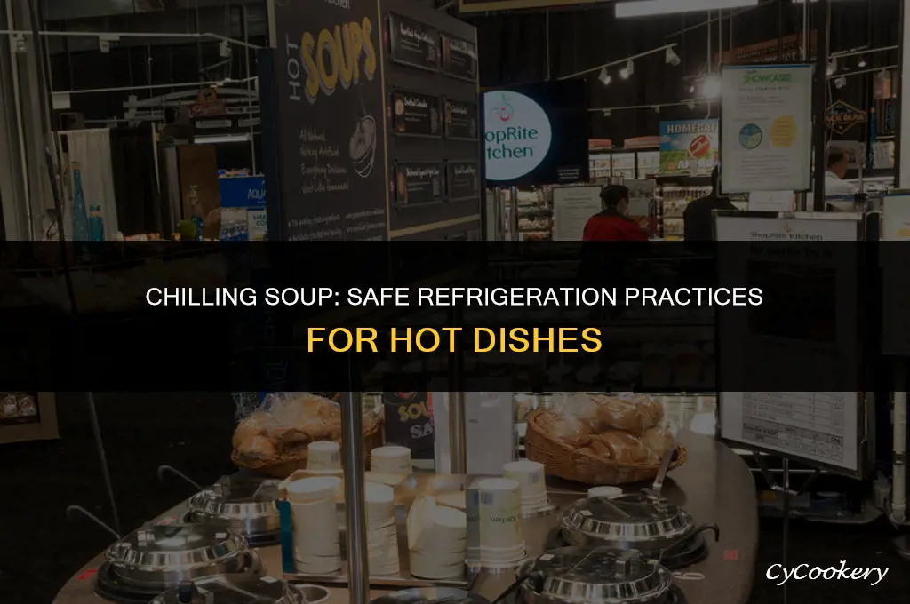 is it ok to put hot soup in refrigerator