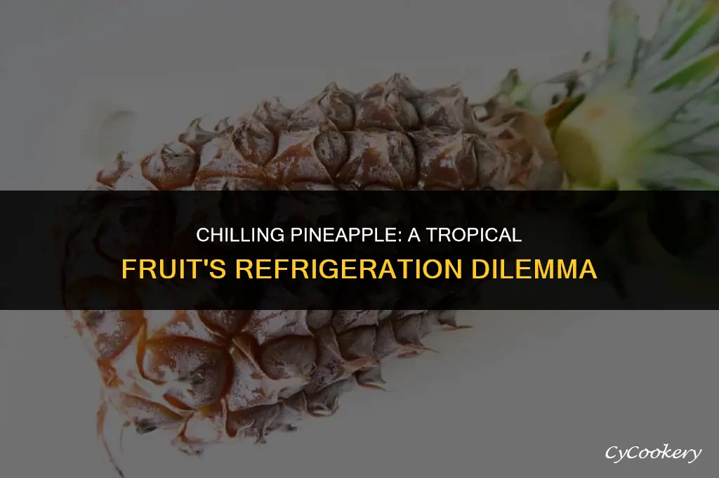 is it ok to refrigerate a whole pineapple
