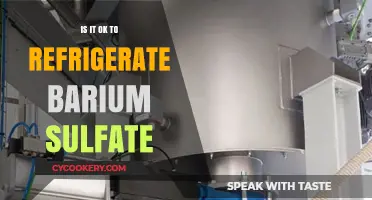 Refrigerating Barium Sulfate: Safety, Storage, and Best Practices Explained