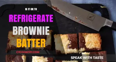Refrigerating Brownie Batter: Safe Practice or Recipe Ruiner?