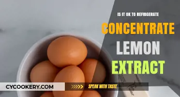 Chilling Clarity: The Truth About Refrigerating Lemon Extract