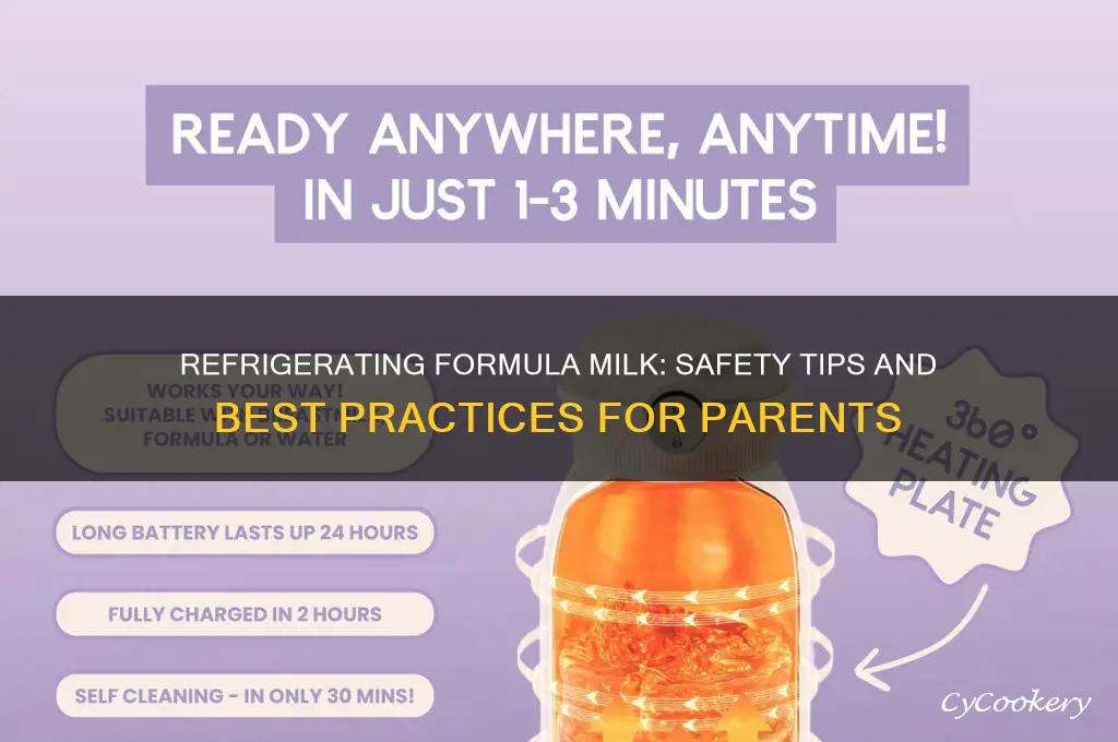 is it ok to refrigerate formula milk