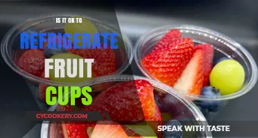 Refrigerating Fruit Cups: Best Practices for Freshness and Safety