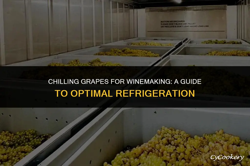 is it ok to refrigerate grapes for wine making