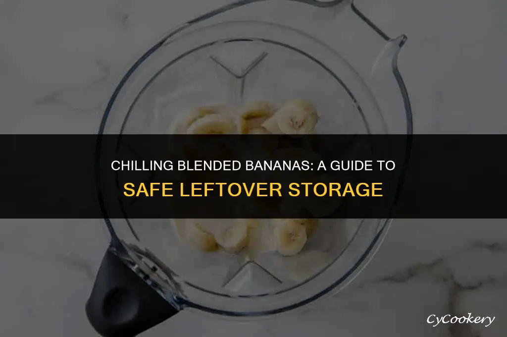 is it ok to refrigerate leftover blended banana