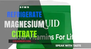 Refrigerating Magnesium Citrate: Safe Practice or Unnecessary Step?