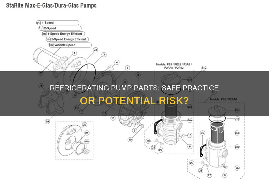 is it ok to refrigerate pump parts