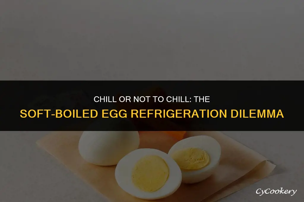 is it ok to refrigerate soft boiled eggs