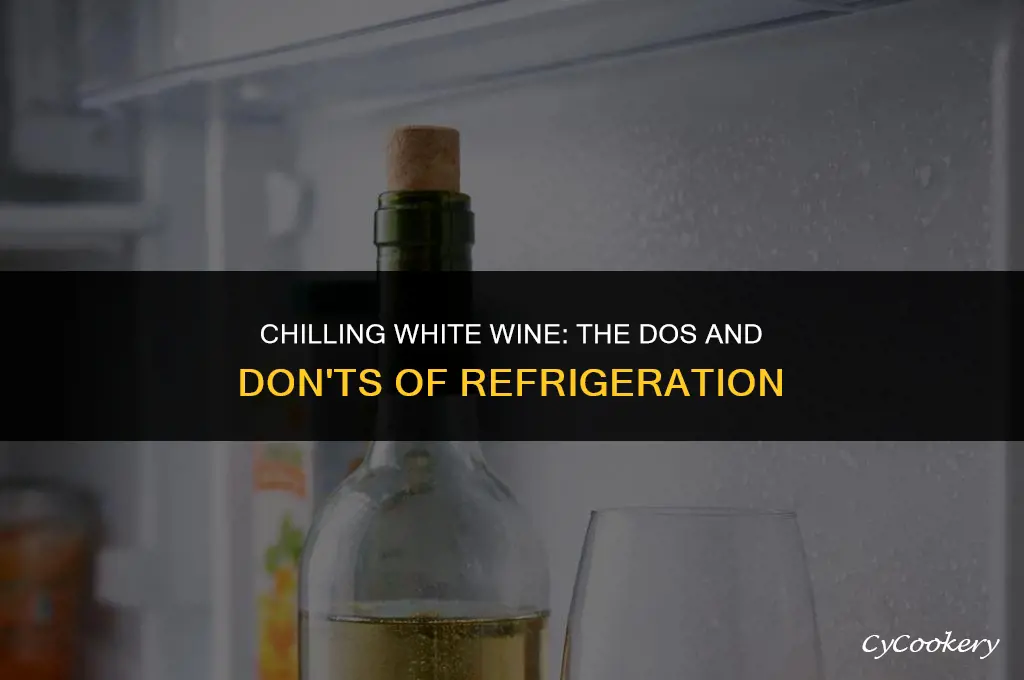 is it ok to refrigerate white wine and then