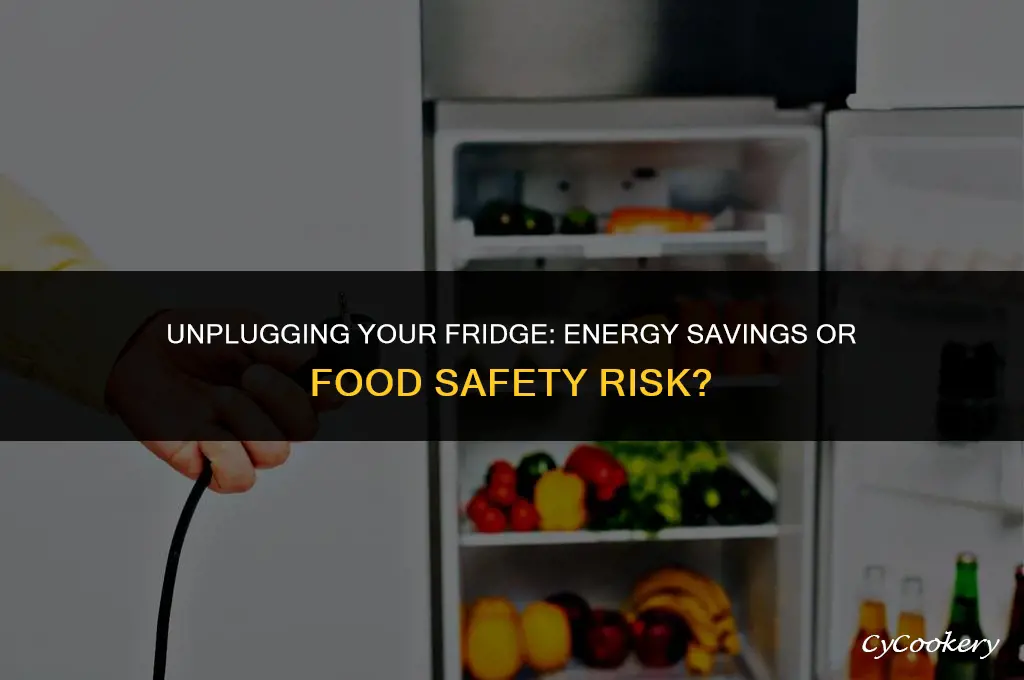 is it ok to store a refrigerator unplugged