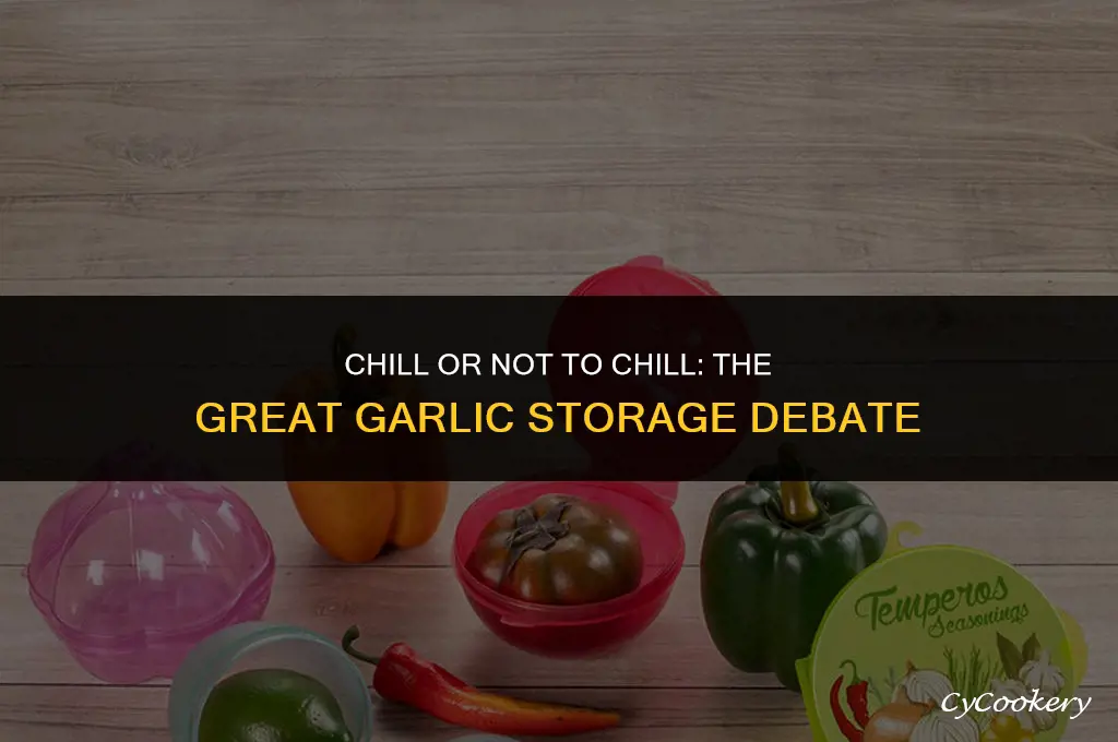 is it ok to store garlic in the refrigerator