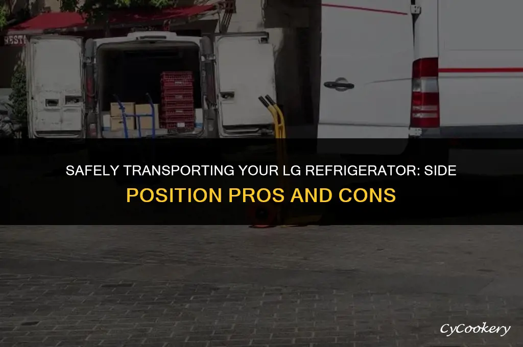 is it ok to transport lg refrigerator on side