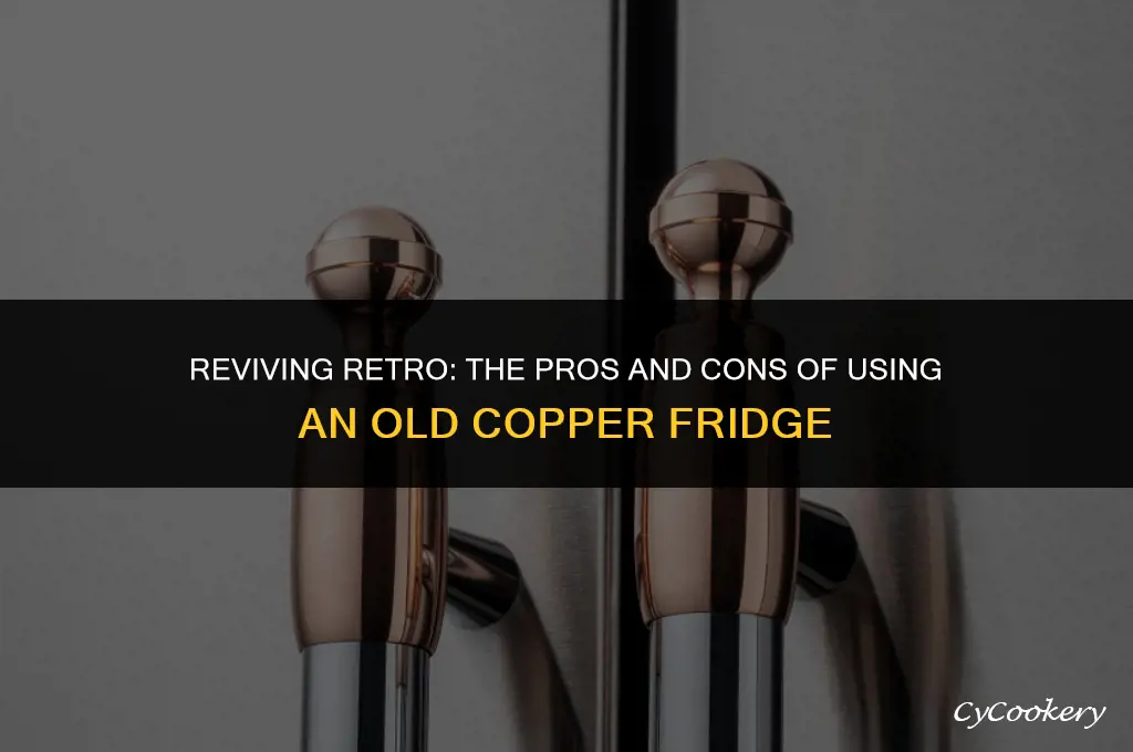 is it ok to use an old copper refrigerator