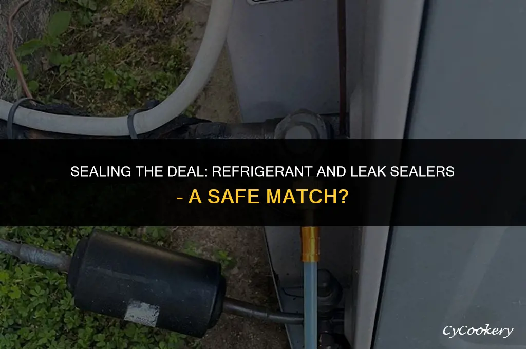 is it ok to use refrigerant with leak sealer