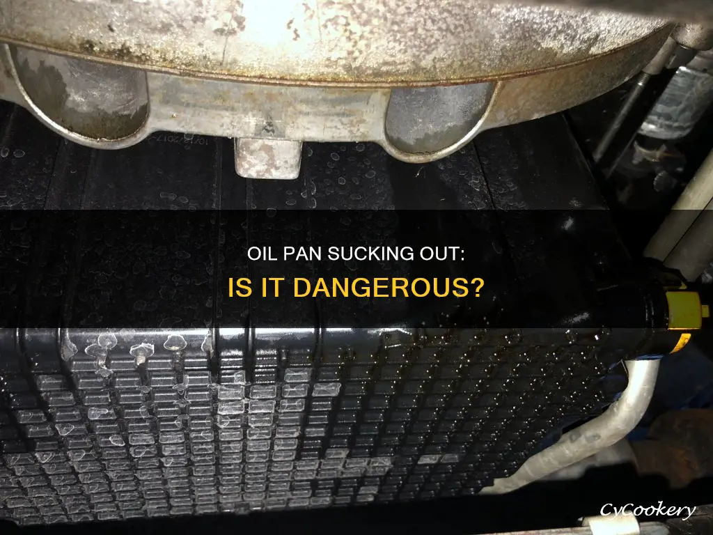 is it okay if oil pan sycks out