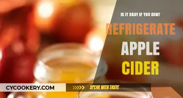 Chilled or Not: The Great Apple Cider Refrigeration Debate