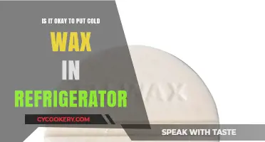 Chilling Wax: The Do's and Don'ts of Refrigerating Cold Wax