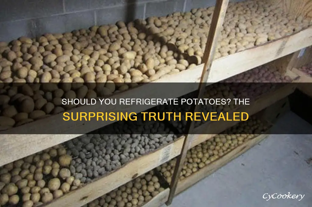 is it okay to put potatoes in the refrigerator