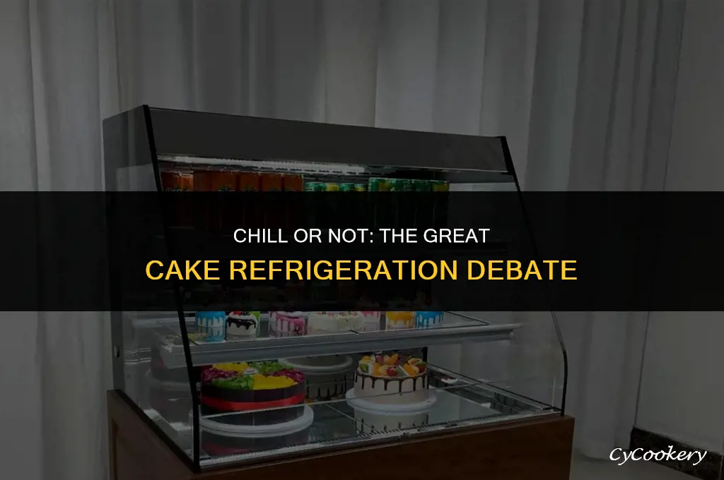 is it okay to refrigerate cake in pan